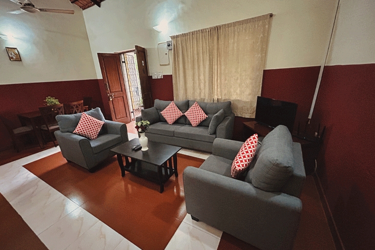 Yellow Footprints- 2BHK Villa With Garden View | Laze Around Us