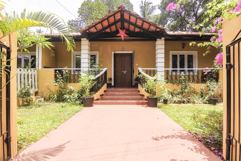 Yellow Footprints- 2BHK Villa With Garden View | Laze Around Us