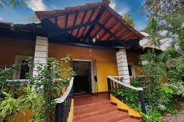Yellow Footprints- 2BHK Villa With Garden View | Laze Around Us